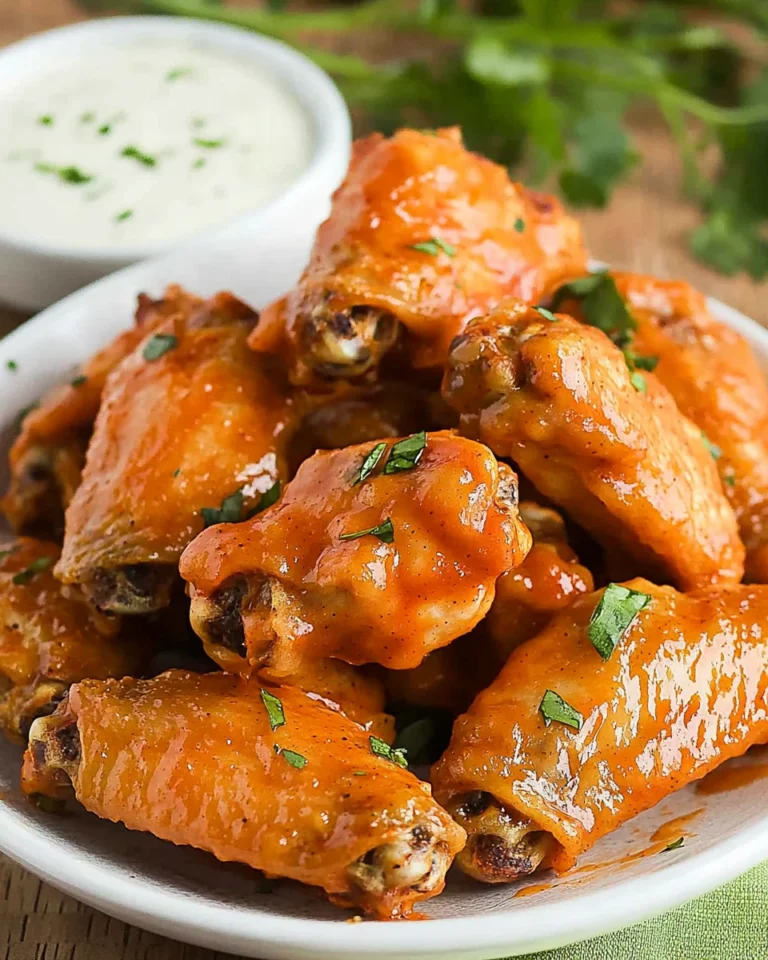Baked Buffalo Wings 6 Baked Buffalo Wings