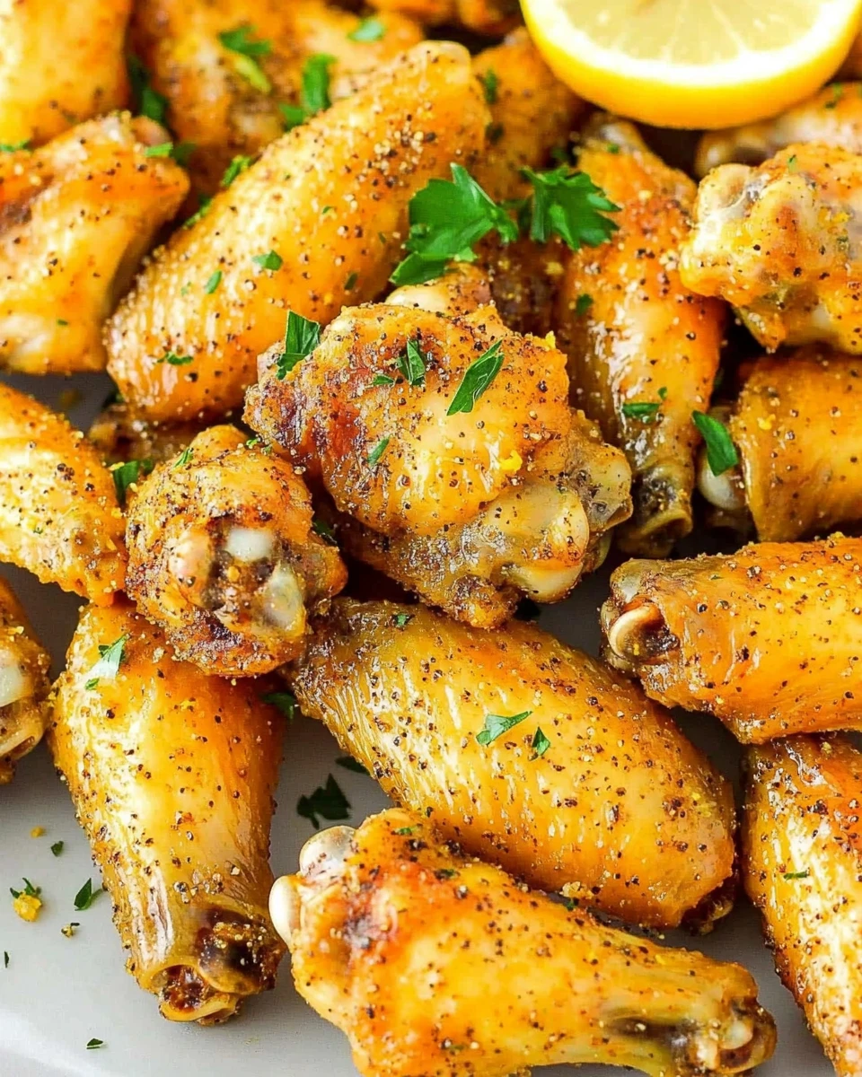 Lemon Pepper Wings 4 Lemon Pepper Wings