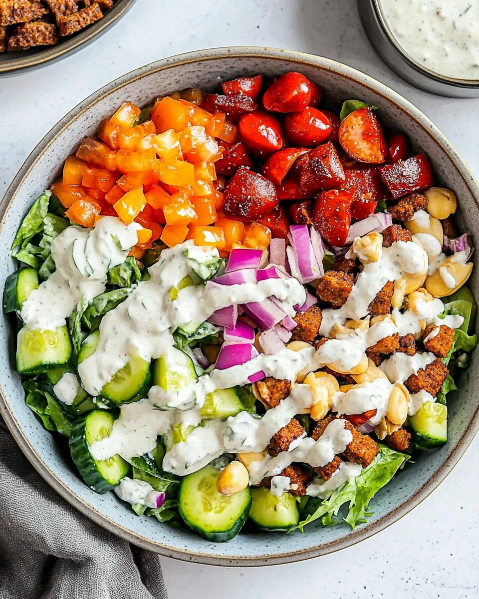 Vegan Cobb Salad 4 Vegan Cobb Salad