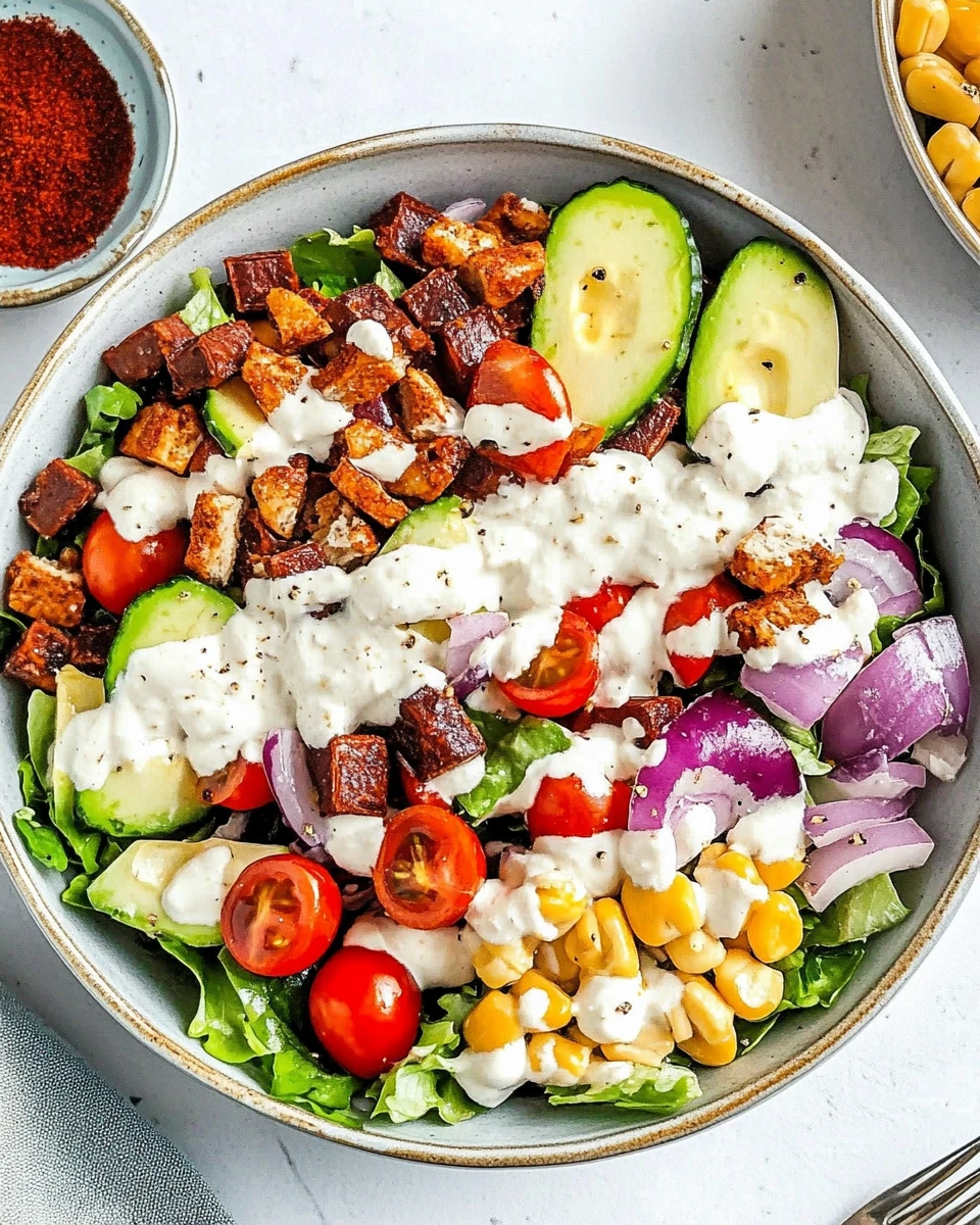 Vegan Cobb Salad 5 Vegan Cobb Salad