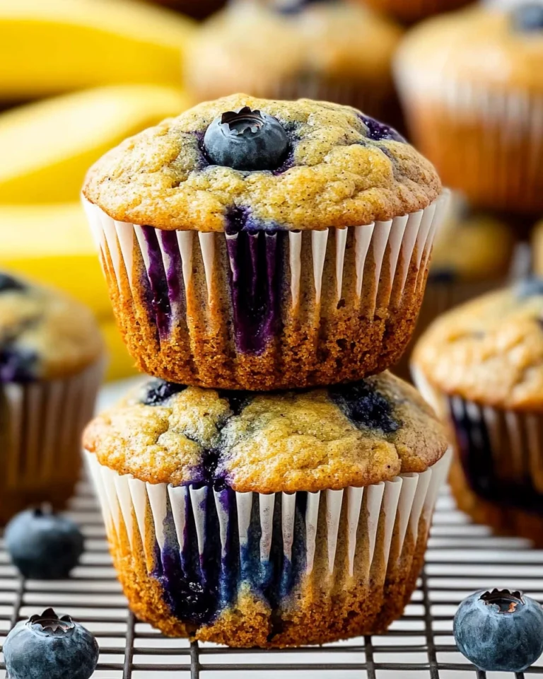 Banana Blueberry Muffins 4 Banana Blueberry Muffins