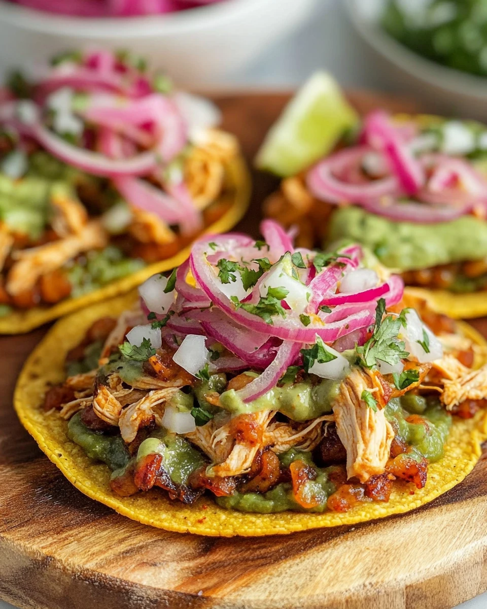 Chicken Tostadas 4 Chicken Tostadas