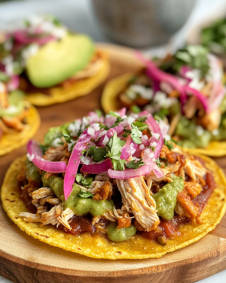 Chicken Tostadas 5 Chicken Tostadas