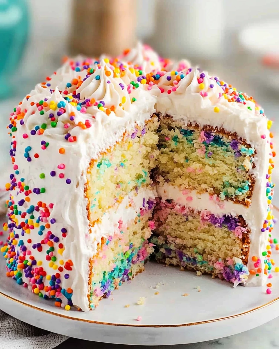 Homemade Funfetti Cake 4 Homemade Funfetti Cake