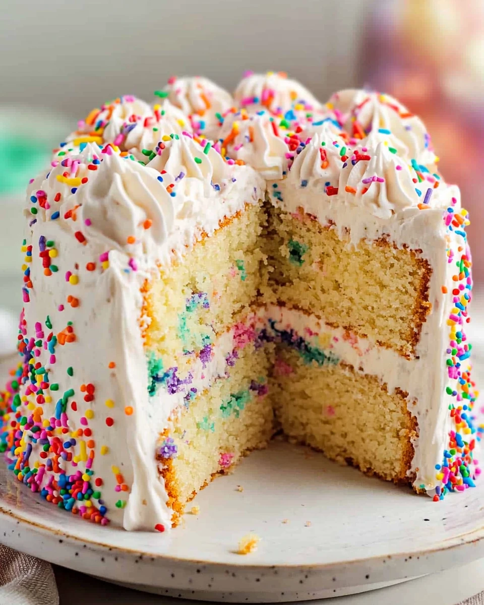 Homemade Funfetti Cake 5 Homemade Funfetti Cake