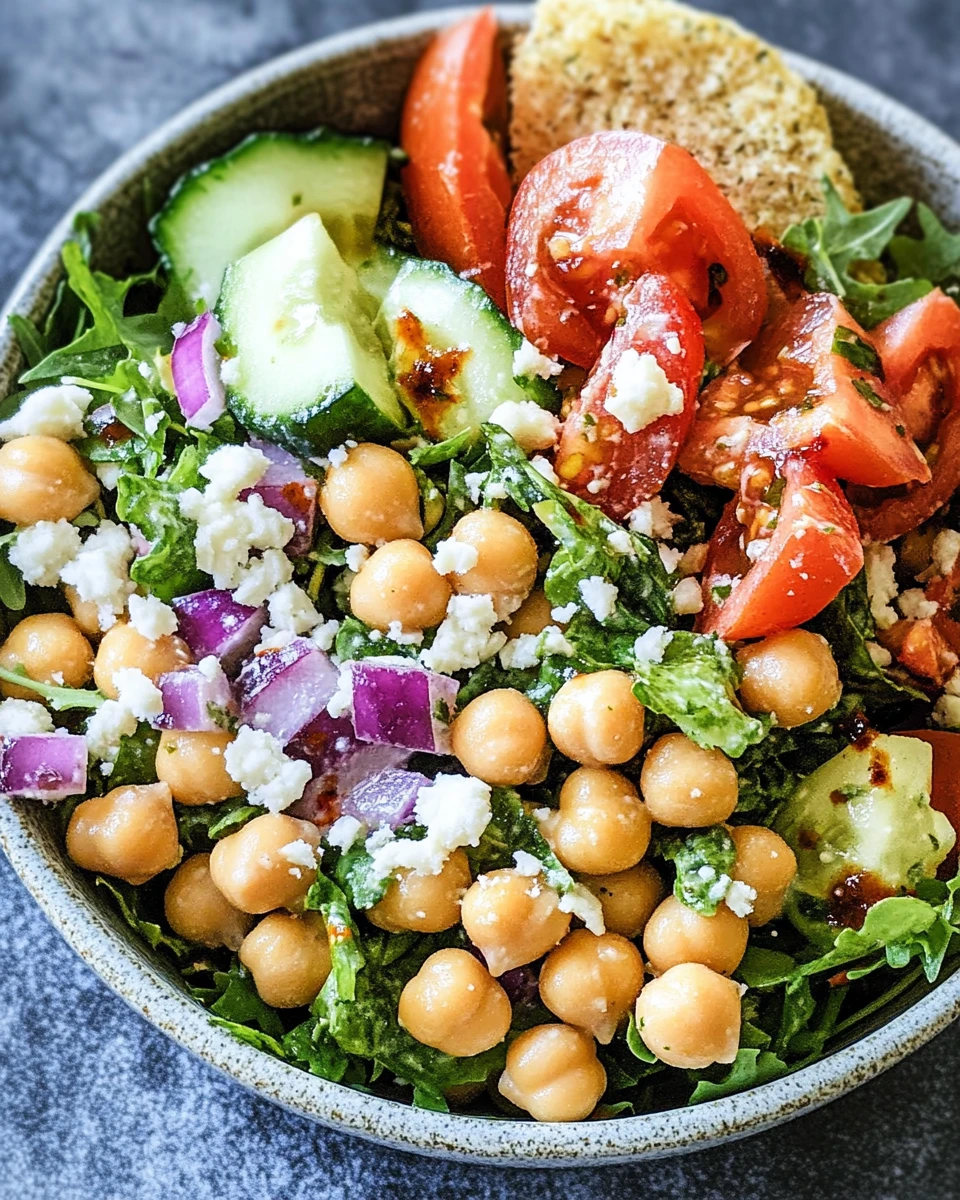 Mediterranean Chickpea Salad Bowl 4 Mediterranean Chickpea Salad Bowl