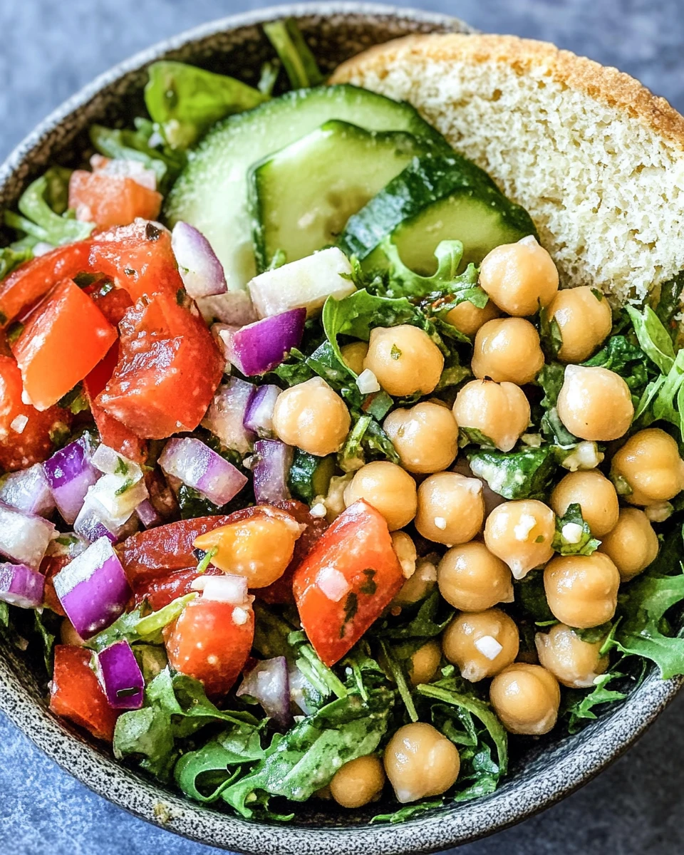 Mediterranean Chickpea Salad Bowl 5 Mediterranean Chickpea Salad Bowl