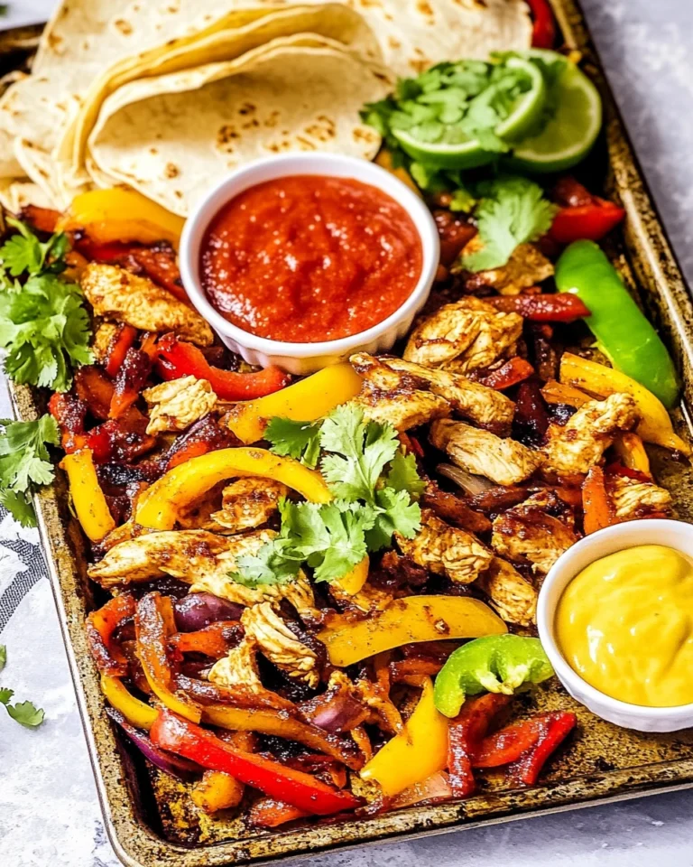 Sheet Pan Chicken Fajitas 4 Sheet Pan Chicken Fajitas