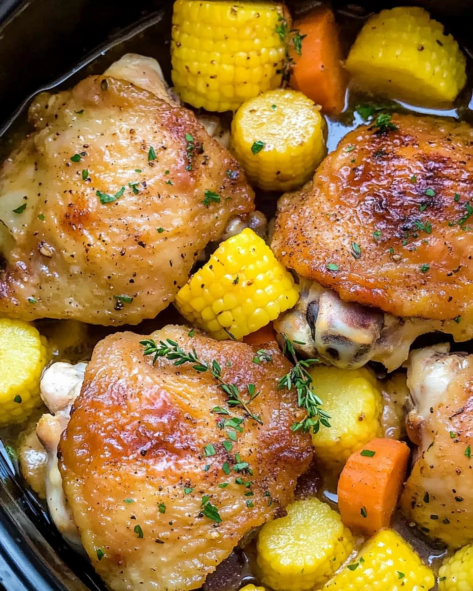 Slow Cooker Chicken Thighs 3 Slow Cooker Chicken Thighs
