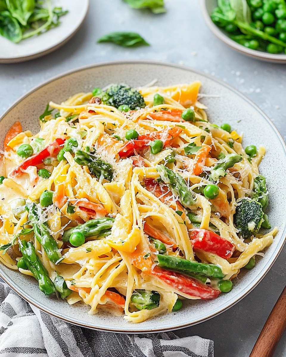 Vegetable Pasta Primavera 7 Vegetable Pasta Primavera